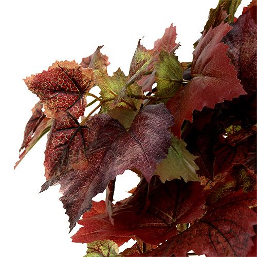 Artikel Vine blade bøjle grøn, mørk rød 100cm