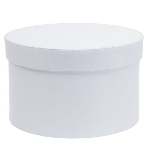 Floristik24 Blomsterkasse Blomsterkasse hvid rund Ø14cm - Ø16cm 2stk