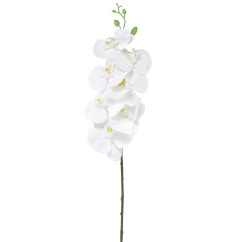 Hvid kunstig orkidé Phalaenopsis Real Touch H83cm