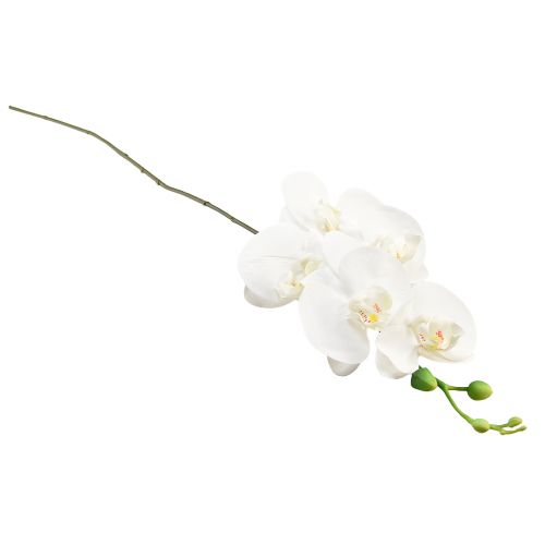Artikel Hvid kunstig orkidé Phalaenopsis Real Touch H83cm