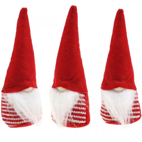 Deco elf, julepynt, advent H17cm B6cm 3stk