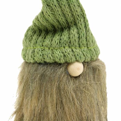 Floristik24 Elf med uld hatgrøn 21cm 2stk