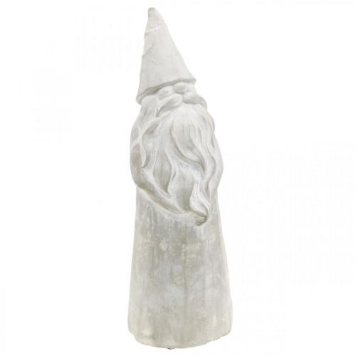 Floristik24 Deco figur nisse beton jul nisse grå H39,5cm