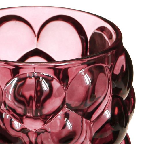 Artikel Lanterne Berry Glas Dekorativ fyrfadsstage Ø9cm H9,5cm 4 stk