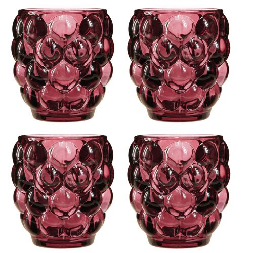 Artikel Lanterne Berry Glas Dekorativ fyrfadsstage Ø9cm H9,5cm 4 stk