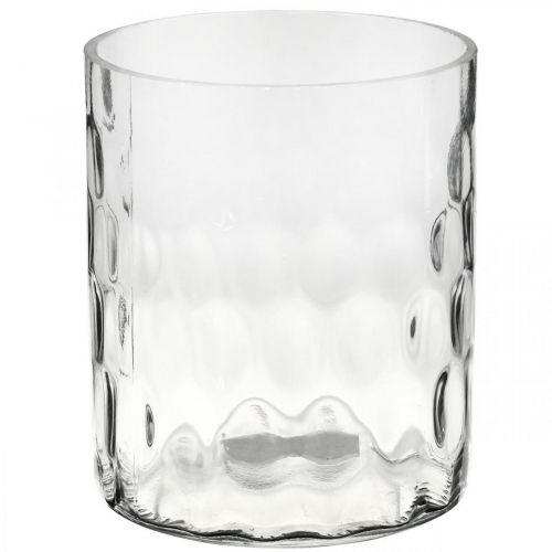 Lanterneglas, blomstervase, glasvase rund Ø11,5cm H13,5cm