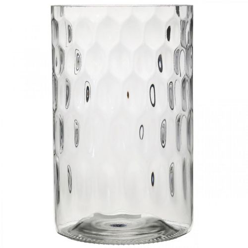 Artikel Blomstervase, glasvase, stearinlysglas, glaslanterne Ø11,5cm H18,5cm