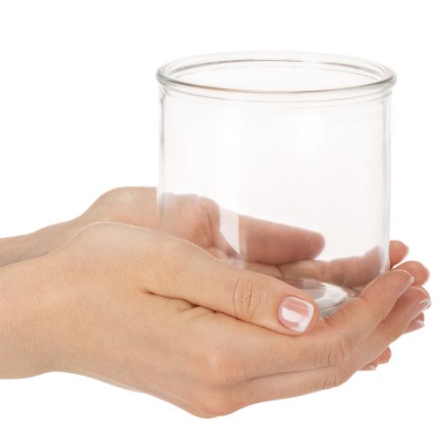 Glascylindervase, transparent, alsidig, 10 cm, 3 stk. | Floristik24.dk
