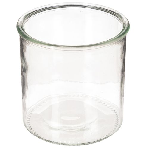 Glasfyrfadsstage, rund, klart glas, alsidig, 12 cm, 2 stk. købe | Floristik24.dk