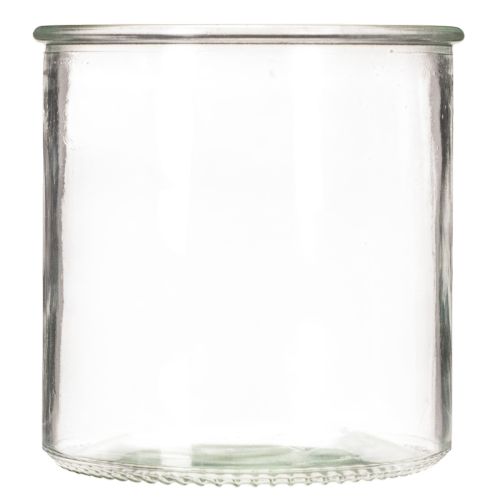Glasfyrfadsstage, rund, klart glas, alsidig, 12 cm, 2 stk. | Floristik24.dk