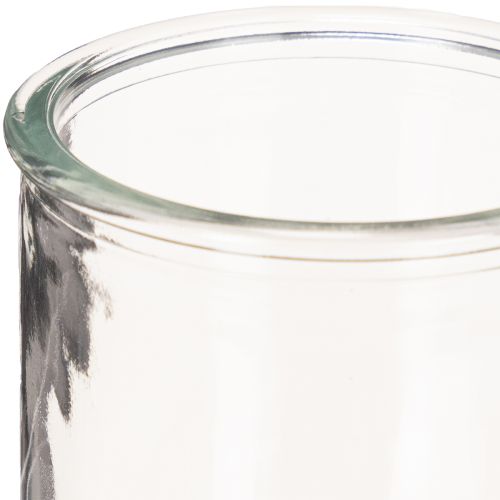 Rund glasvotivlysholder, klart glas, 8 cm, 3 stk. | Floristik24.dk