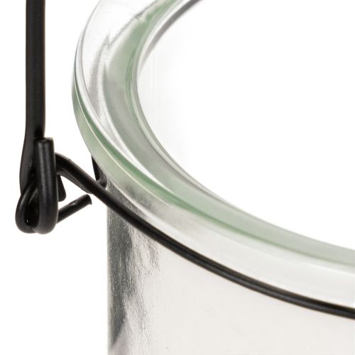 Glashængende lanterne Ø12cm H12,5cm 2 stk. | Floristik24.dk