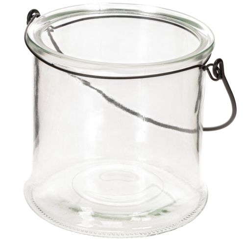 Glashængende lanterne Ø12cm H12,5cm 2 stk. | Floristik24.dk
