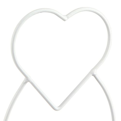 Artikel Lanternehjerte Hvid Lanterneholder Glas Ø12cm H30cm 2stk