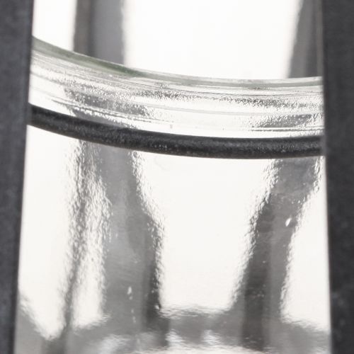 Artikel Lanterne metal lanterne med glas antracit Ø23cm H27cm