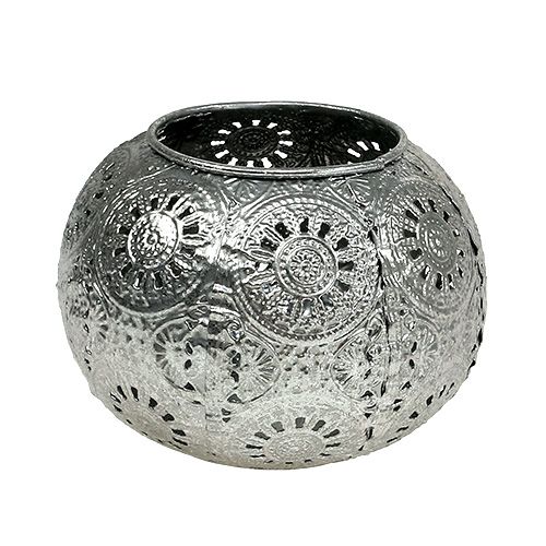 Floristik24 Vindlys sølv orientalsk Ø12cm H9cm