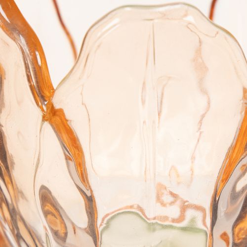 Artikel Tulipanformet glas fyrfadsstage, vintage stil, romantisk boligdekoration, 20 cm