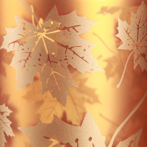 Artikel Lanterne lavet af glasblade brun champagne Ø7,5cm 6 stk