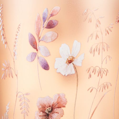 Artikel Glasfyrfadsstage med blomstermotiv til hyggelige stunder i hjemmet, 18 cm