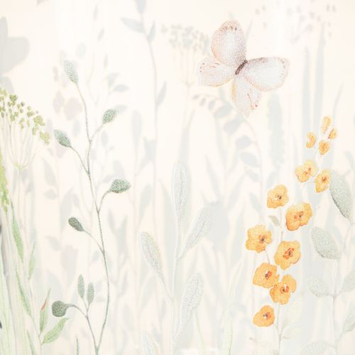 Artikel Dekorativ glaslanterne med sommerfuglemotiv til stilfulde boligtilbehør, 18 cm, 2 stk.