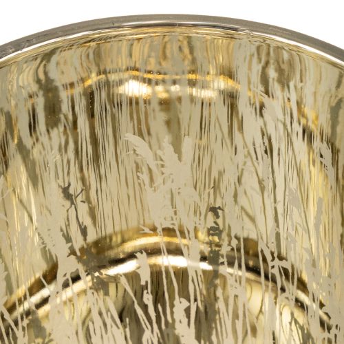 Artikel Elegant dekorativ lanterne med græsmotiv til hyggelige boligtilbehør, 12,5 cm, 2 stk.