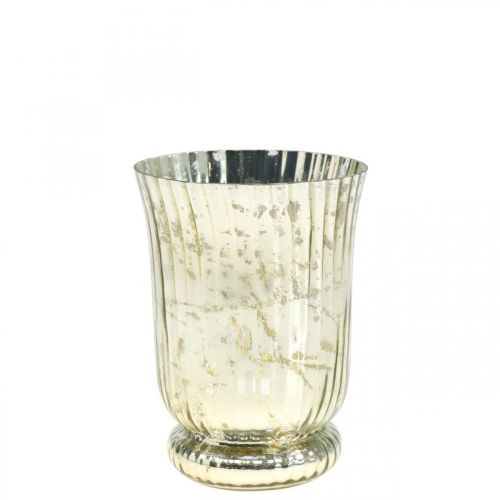 Lygteglas fyrfadsstage fyrfadsglas Ø11cm H14,5cm