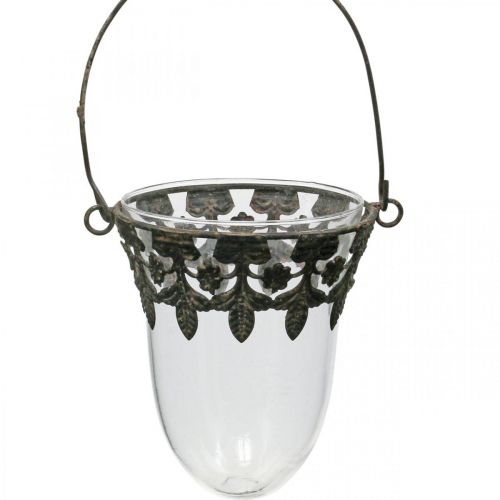 Floristik24 Lanterneglas til ophængning af dekoration 24/28/30cm sæt af 3