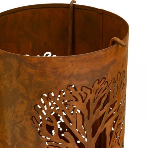 Floristik24 Lysestage rust look dekoration hjorte 30/38,5/45 cm sæt med 3