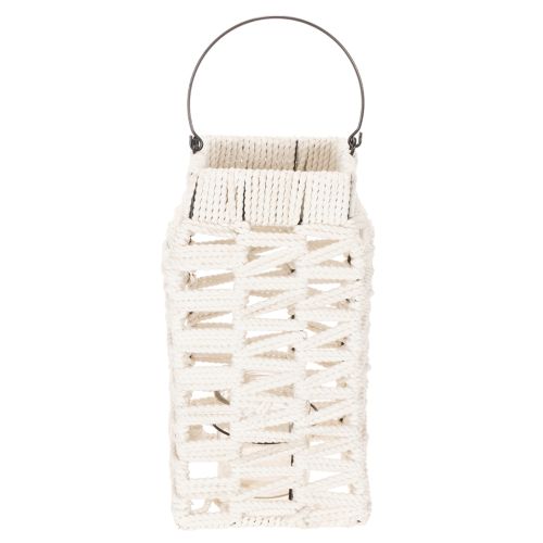 Hængende lanterne, sommerdekoration, makrame H35,5 cm B19 cm | Floristik24.dk