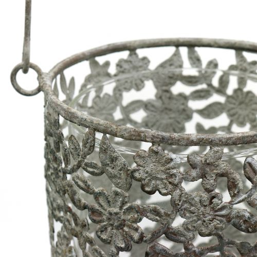 Floristik24 Hængetråd lys antik metal Ø10cm H21cm 2stk