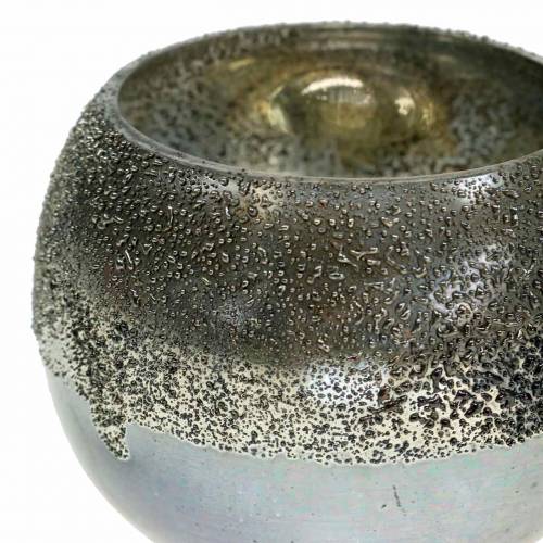 Artikel Lykteglas sølv Ø8.5cm H6.5cm 4stk