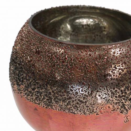 Artikel Lanterne glas kobber Ø8,5cm H6,5cm 4stk