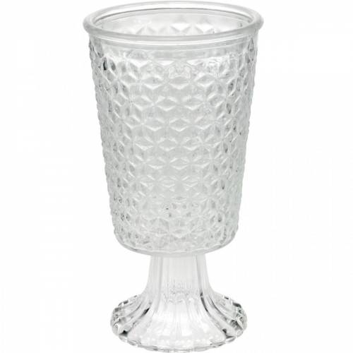 Lanterneglas med bund klar Ø10cm H18,5cm borddekoration | Floristik24.dk