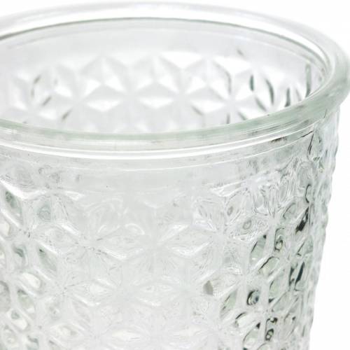 Lanterneglas med bund klar Ø10cm H18,5cm borddekoration | Floristik24.dk