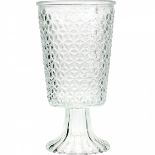 Lanterneglas med bund klar Ø10cm H18,5cm borddekoration | Floristik24.dk