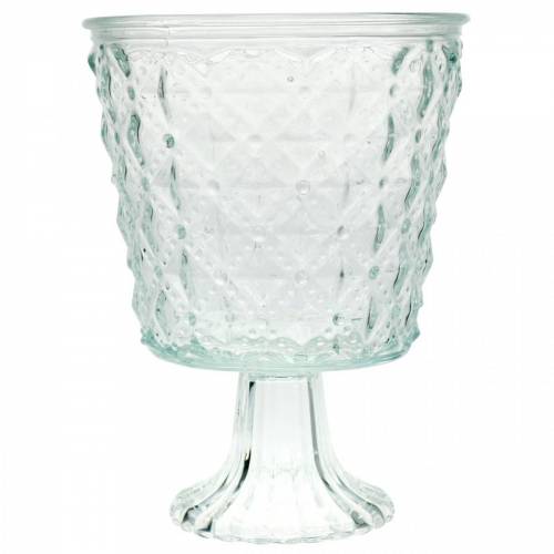 Artikel Lanterne glas med bund klar Ø13,5cm H18cm borddekoration udendørs