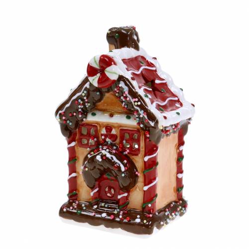 Lanterne Knusperhaus Bisquit, brun H16cm