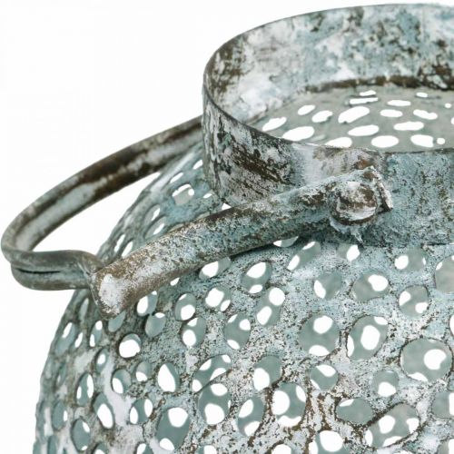 Floristik24 Metal lanterne, lanterne, lysestage antik look Ø15cm H22cm