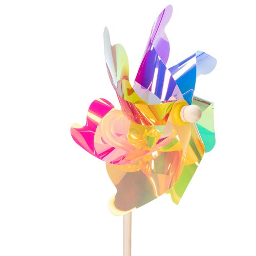 Artikel Vindmøllebalkon, farverig blikfang, sommerhavedekoration, 75 cm