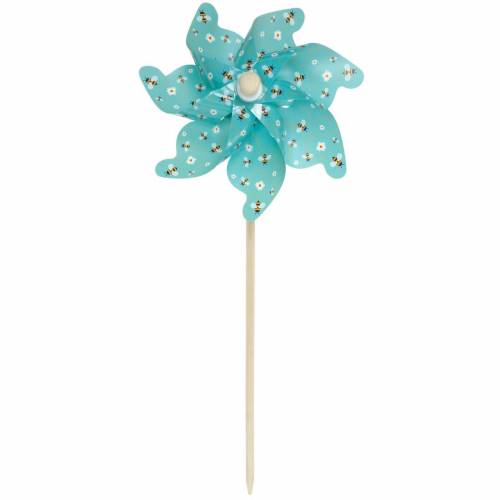 Floristik24 Pinwheel bier turkis Ø31cm vindklokke vindmølle havedekoration