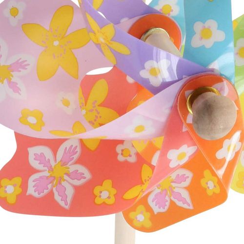 Floristik24 Pinwheel farverig Ø16cm vindklokke vindmølle havedekoration