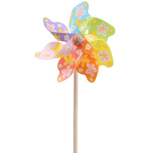Floristik24 Pinwheel farverig Ø16cm vindklokke vindmølle havedekoration