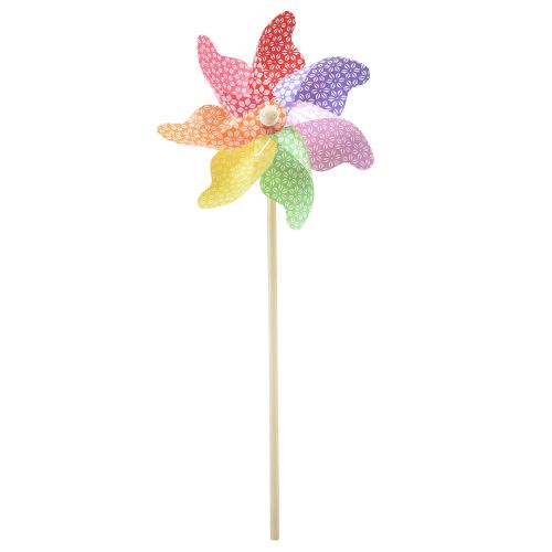 Pinwheel dekorative vindmøller naturfarvet Ø20,5cm H55cm