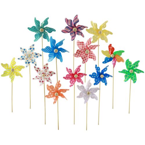 Floristik24 Pinwheel havedekoration vindmølle havepæl Ø8,5cm 20stk