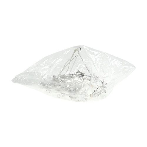 Floristik24 Julevindklokke af metal hvid Ø17cm