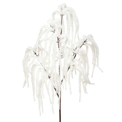 Floristik24 Pyntegren grædepil vinterdekoration hvid glitter 82cm 2stk