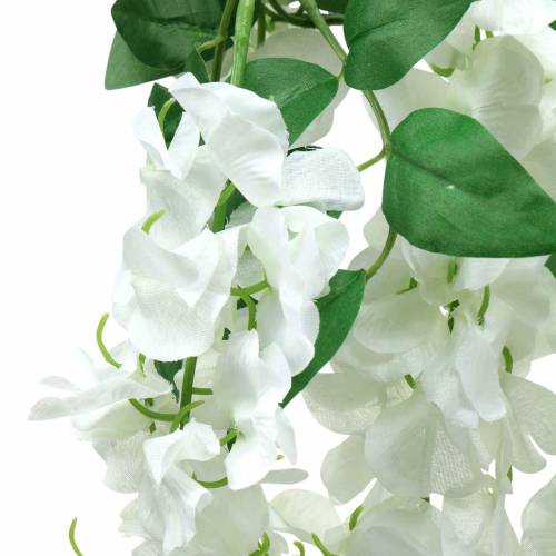 Floristik24 Garland Wisteria White 175cm 2stk