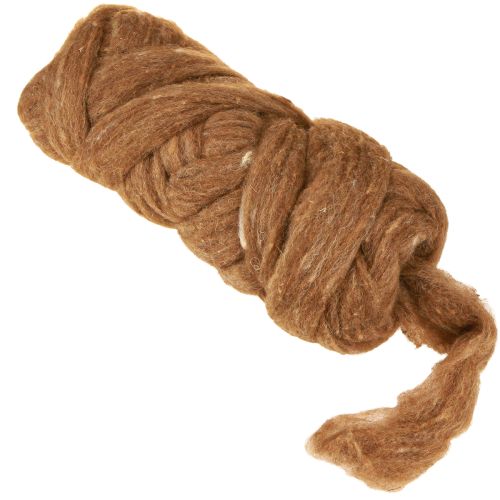 Artikel Uld roving 10m brun