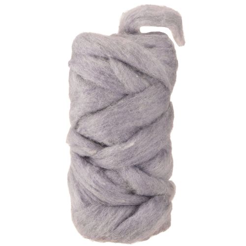 Lyslilla uldbånd, 10m, dekorativ uld til blomster og kunsthåndværk