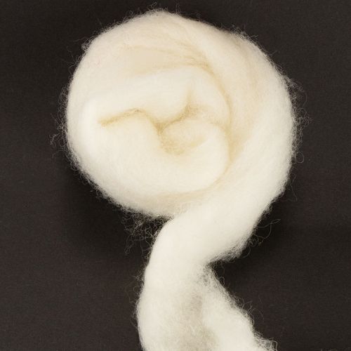 Artikel Hvidt uldbånd, 2 m, dekorativ uld til kreative og indpakningsartikler